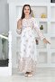 Young Girl Chiffon Fabric Cotton Lining Long Hijab Dress - 6