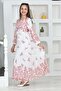 Young Girl Chiffon Fabric Cotton Lining Long Hijab Dress