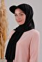 Women's Hijab with Hat, Practical Bonnet, Ready-To-Wear Shawl, Black