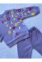 Flower Patterned Baby Girl Set 6-9-12 Months - 4