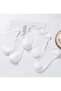 5 Pairs of White Booties Socks