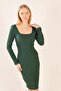 Women's Camisole Square Neck Long Sleeve Midi Dress - 3