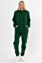 Women's Three Thread Fleece Oversize Tracksuit Set with Elastic Waist and Legs - 2