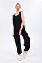 Women's comfortable cut viscose loose trousers tank top set - 2