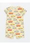 LCW baby Crew Neck Short Sleeve Printed Baby Boy Jumpsuit 2-Piece - 3