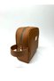 Personal Care Shaving and Travel Bag Medium Size Handbag Brown - 3