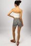 Women's 100% Cotton Single Jersey Patterned Soft Basic Mini Shorts Leopard - 8