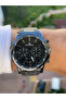 Black Color Steel Strap Men's Wristwatch - 2
