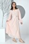 Young Girl's Long Modest Dress with Lined Patterned and Lining - 6