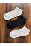 6 Pack Patterned Mixed Color Cotton Quality Booties Socks - 6