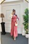 Rose Pink Crepe Hijab Gilet