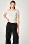 Gray Melange Camisole Boots Collar Body - 2