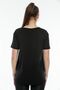 Pack of 2 Black Oval Neck Printed T-Shirts - 4
