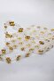 Comet Transparent Gold Color Bead Bag, Handbag, Evening Bag - 3