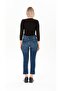 Charcoal Thick Corded Side Gathered Tied Knitted Crop Blouse - 3