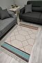 Cotton Series Multy Shades Polygonal Antique Pattern Decorative Woven Base Rug