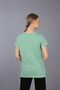Light Green 100% Cotton V-neck Knitted T-shirt - 3