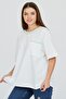100% Cotton Short Sleeve Blouse with Collar and Pocket Embroidery - 4