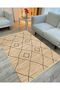 Cotton Series Wicker Look Black Diamond Antique Authentic Patterned Decorative Woven Base Rug - 2