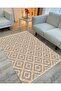 Cotton Series Wicker Look Crispy Diamond Antique Pattern Decorative Woven Base Rug - 3