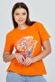 Dark Orange Front Printed Basic - 3