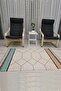 Cotton Series Multy Shades Polygonal Antique Pattern Decorative Woven Base Rug - 2