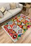 Cotton Series Antique Pattern Decorative Woven Base Rug in Multy Tones - 2