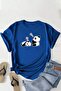 Unisex Panda Printed Oversized t-shirt