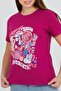 Plum Front Printed Basic - 3