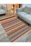 Cotton Series Multy Tones Decorative Woven Floor Rug with Antique Esitme Pattern - 2