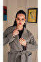 Belted Waisted Quilted Bathrobe Model - 32413-Pr-K-N - 3