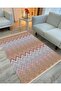 Cotton Series Multy Tones Zigzag Antique Patterned Decorative Woven Base Rug - 2