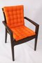 Lotus Luxury Puffy Rattan Lotus Chair Cushion 43X93, Orange
