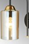Black UFO Cylinder Glass Downward Facing Modern Sconce - 4