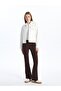 Shirt Collar Plain Long Sleeve Women's Jean Jacket - 3