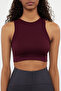 Mürdüm Seamless/Dikişsiz Fitilli ve Hafif Destekli/Şekillendirici Örme Spor Sütyeni TWOSS21SS0024 - 3