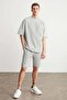 Colombia Men's 2-Piece Set Comfort Fit Relaxed Fit Letter Embroidered Unbrushed Gray Melange Tracksuit Set - 4