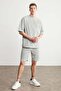 Colombia Men's 2-Piece Set Comfort Fit Relaxed Fit Letter Embroidered Unbrushed Gray Melange Tracksuit Set - 3