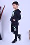 X Printed Hooded Boys' Top and Bottom Tracksuit Set - 3