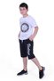 3-Piece Vintage-Dg Nuk-States Text Printed Boys' Summer Suit - 4