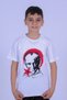 Signature Crescent Star Ataturk Printed Different Colored T-Shirt for Girls and Boys - 4