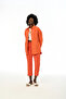 Oversize Orange Quilted Shirt - 4