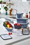 15 Piece Transparent Fresh Refrigerator Storage Set with Strainer - 4