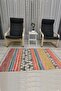 Cotton Series Multy Tones Antique Geometric Authentic Patterned Decorative Woven Base Rug - 2