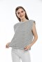 White Striped Padded Basic - 4