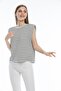 White Striped Padded Basic - 5