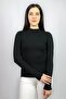 Black Camisole Baby Overlock Detailed Blouse - 2