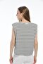 White Striped Padded Basic - 7