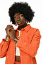 Oversize Orange Quilted Shirt - 2