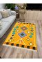 Cotton Series Scandinavian Geometric Patterned Decorative Woven Base Rug - 5